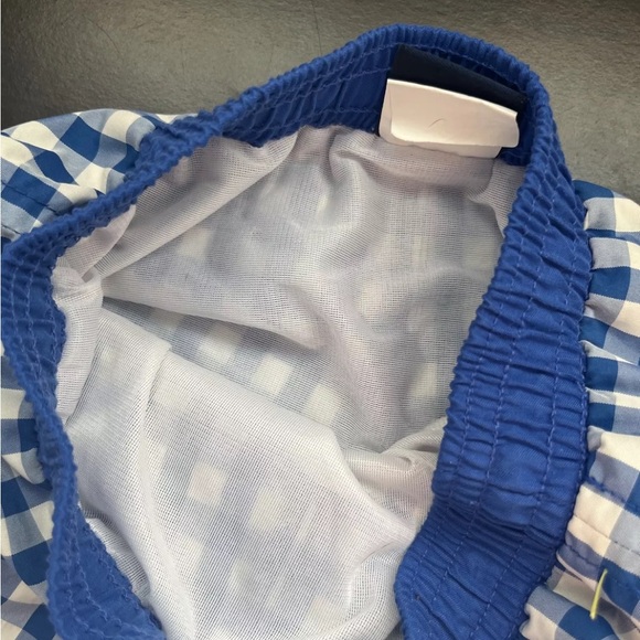 TF LAURENCE 4T White Blue SWIM BOARD SHORTS Trunks boys toddler ****READ**** - Picture 3 of 7